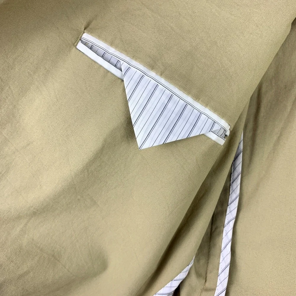 Banana Republic Slim Fit Blazer Sport Coat Suit Jacket 36R Tan 2 Button‎ Cotton
